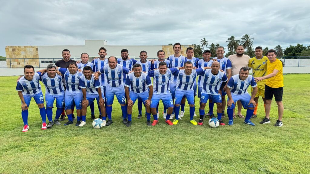 Com pé na bola e apoio da Prefeitura, Seleção Master de Grossos goleia Mossoró em amistoso no José Nogueira Dantas